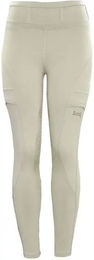 Zaldi Reitleggings Damen Full Grip mit Silikon Grip in Beige – Bild 1 von 1