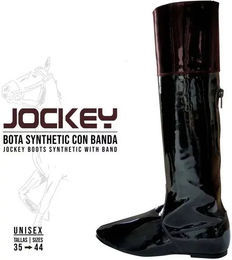 Zaldi Reitstiefel aus Kunstleder Unisex Schwarz Größe 38 – Bild 1 von 1