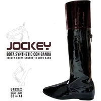 Produktbild von Zaldi Reitstiefel aus Kunstleder Unisex Schwarz Größe 42