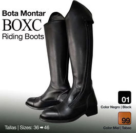 Zaldi Reitstiefel aus Leder Schwarz Unisex Größe 46 – Bild 1 von 1