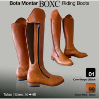 Produktbild von Zaldi Reitstiefel aus Leder Unisex Schwarz Braun
