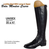 Produktbild von Zaldi Reitstiefel EFL162 aus Leder in Schwarz Unisex