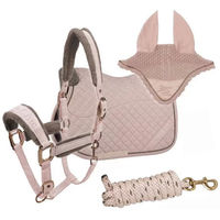 Produktbild von Zaldi Retro Chic Pferdeset mit Halfter, Longe, Sattel und Mütze
