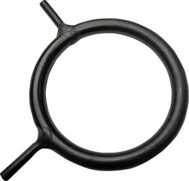 Zaldi Ring mit Beinen G-5177 aus Edelstahl in Schwarz – Bild 1 von 1