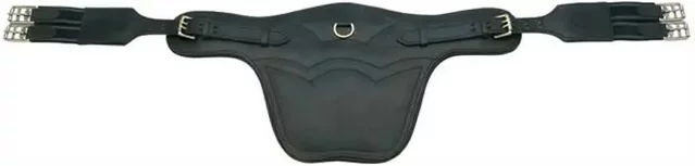 Zaldi Sattelgurt aus Leder in Schwarz – Bild 1 von 1