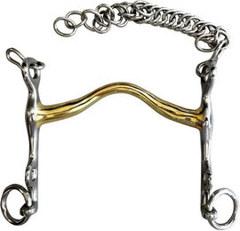 Produktbild von Zaldi Spanisches Gebiss für Pferde aus Edelstahl BBI-5115 12,5 cm - 13,5 cm