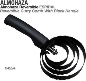Zaldi Spiralförmiger Striegel für Pferde aus Metall Schwarz – Bild 1 von 1