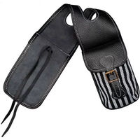 Produktbild von Zaldi Vaquera Satteltasche vorne aus Canvas und Leder in Schwarz
