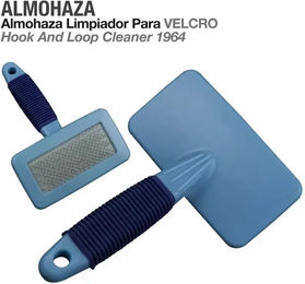 Zaldi Velcro Striegel für Pferde aus Kunststoff Blau – Bild 1 von 1