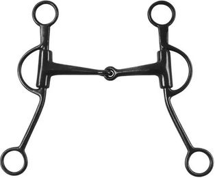 Zaldi Western Snaffle-Trense für Pferde in Schwarz aus Metall – Bild 1 von 1