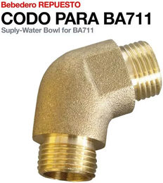 Zaldi Winkelautomatik Abreuvoir Accessoire in Gold – Bild 1 von 1