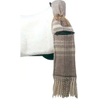 Produktbild von Zaldi Wollstirrupdecke mit Tasche in Braun und Beige