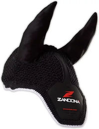 Produktbild von Zandona Afs Fliegenhaube für Pferde aus Polyester in Schwarz