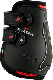 Zandonà Carbon Air Active Fit Gamaschen für Pferde Schwarz Größe L aus Neopren mit Klettverschluss – Bild 1 von 3