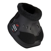 Produktbild von Zandonà Carbon Air Heel Gamaschen für Pferde aus Carbonfaser Schwarz XL
