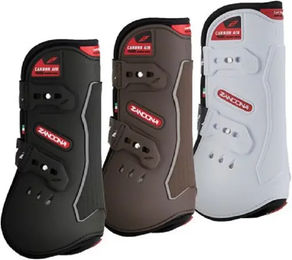 Produktbild von Zandona Carbon Air Sehnenschoner für Pferde aus Neopren Schwarz Größe S