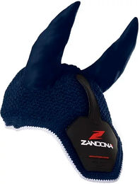 Produktbild von Zandona Fliegenhaube für Pferde Blau aus Polyester für Vollblut