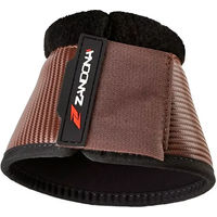 Produktbild von Zandonà X-Bell Fury Offene Gamaschen für Pferde aus Neopren Braun Größe L