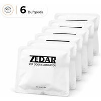 Produktbild von Zedar K1200 Geruchsvernichter für selbstreinigende Katzentoiletten 6 Stück Weiß