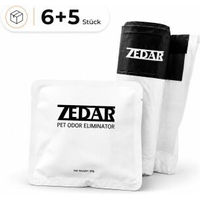 Produktbild von Zedar K1200 Geruchsvernichter Set für Katzen mit 6 Duftpods und 5 Rollen Katzentoilettenbeuteln in Weiß