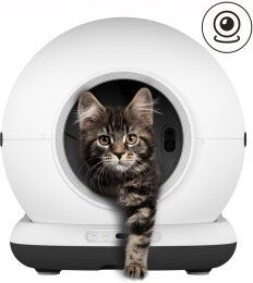 Zedar Selbstreinigende Katzentoilette K1200+ XXL mit Kamera und App-Steuerung inkl. Matte und Müllbeuteln Weiß – Bild 1 von 3