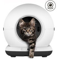 Produktbild von Zedar Selbstreinigende Katzentoilette K1200+ XXL mit Kamera und App-Steuerung inkl. Matte und Müllbeuteln Weiß