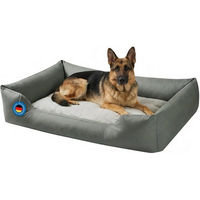 Produktbild von Zedelmaier Hundebett für Hunde und Katzen aus grauem Oxford-Gewebe wasserdicht und kratzfest