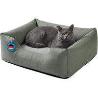 Produktbild von Zedelmaier Hundebett für Hunde und Katzen aus grauem Oxford-Gewebe wasserdicht und kratzfest