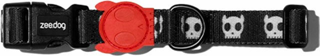 Produktbild von Zee.Dog Hundehalsband Skull Schwarz XS aus Polyester