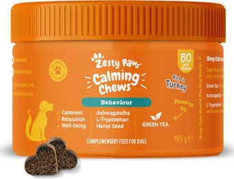 Produktbild von Zesty Paws Calming Chews Beruhigungs-Funktionssnack für Welpen mit Truthahn 50 Kautabletten