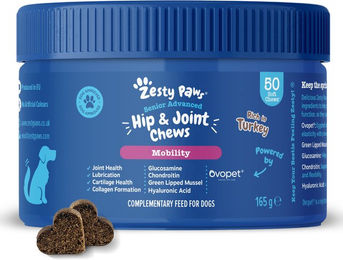 Zesty Paws Hip & Joint Chews Gelenk-Supplement für Senioren Hund Truthahn – Bild 1 von 1