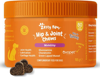 Produktbild von Zesty Paws Hip & Joint Kautabletten Truthahn für Hunde zur Unterstützung von Gelenken und Immunsystem 50 Stück