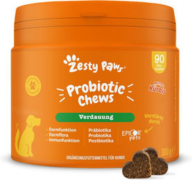 Zesty Paws Probiotic Chews Kürbis Probiotika Leckerli für die Verdauung ab 4 Monaten 2 x 90 Kautabletten – Bild 1 von 1