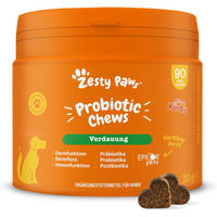 Produktbild von Zesty Paws Probiotic Chews Kürbis Probiotika Leckerli für die Verdauung ab 4 Monaten 2 x 90 Kautabletten