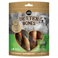 Produktbild von Zeus BetterBones Kausnack für Hunde mit Lamm und Minze 4er Pack - 4 x 125 g