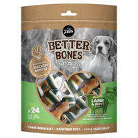 Produktbild von Zeus BetterBones Small Bones Kausnack mit Lamm und Minze für Hunde aller Altersstufen 24 Stück - 24 x 7,5 cm