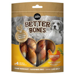 Zeus BetterBones weiche Kausnacks für Hunde mit Hühnchen, Rosmarin und Thymian 4er Pack - 152 g – Bild 1 von 2