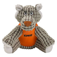 Produktbild von Zeus Bomber Special Forces Team Hundespielzeug Tiger aus Plüsch Grau 23cm - 23 cm