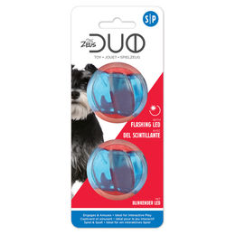 Zeus Duo Ball LED Spielzeug für Hunde 2er-Pack Blau Kunststoff 5 cm - 2 x 5 cm – Bild 1 von 1