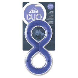 Zeus Duo Kauspielzeug 8-Figur aus TPR mit Baconduft lila 20cm - 1 Stk. – Bild 1 von 8