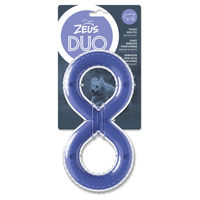 Produktbild von Zeus Duo Kauspielzeug 8-Figur aus TPR mit Baconduft lila 20cm - 1 Stk.