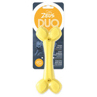 Produktbild von Zeus Duo Kauspielzeug Knochen mit Kokosduft aus TPR Gelb