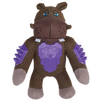 Produktbild von Zeus Hundespielzeug Hippo Quietschspielzeug aus TPR in Braun 23 cm