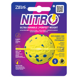 Zeus Hundespielzeug Nitro Ball aus Gummi Gelb Größe S – Bild 1 von 1