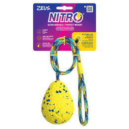 Zeus Hundespielzeug Nitro Schleuderball aus Gummi Gelb Durchmesser 9,2 cm – Bild 1 von 5