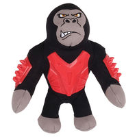 Produktbild von Zeus Hundespielzeug Studs Gorilla Quietschspielzeug aus TPR in Schwarz 28 cm