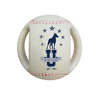 Produktbild von Zeus Hundespielzeug Varsity Baseball aus Naturkautschuk 11,5 cm Beige Weiß - 11,5 cm