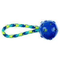 Produktbild von Zeus K9 Zugspielzeug mit Ball aus Nylon für Hunde Adult Blau oder Bunt