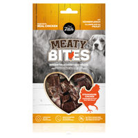 Produktbild von Zeus Meaty Bites Kausnack Hühnerbrustfilet getreidefrei und glutenfrei 150 g