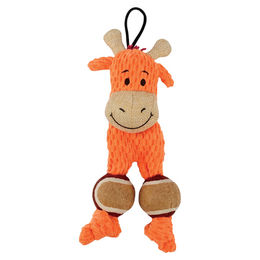 Zeus Mojo Naturals Tennis Totz Plüschspielzeug für Welpen in Orange – Bild 1 von 1